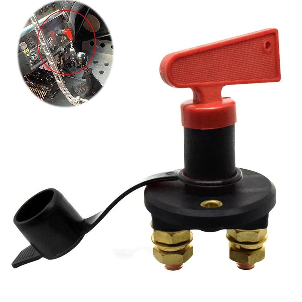 

12-24V Car Battery Power Switch Disconnect Isolator Circuit Breaker Main Switch Kill Cut-off Switch Insulated Rotary Switch Key