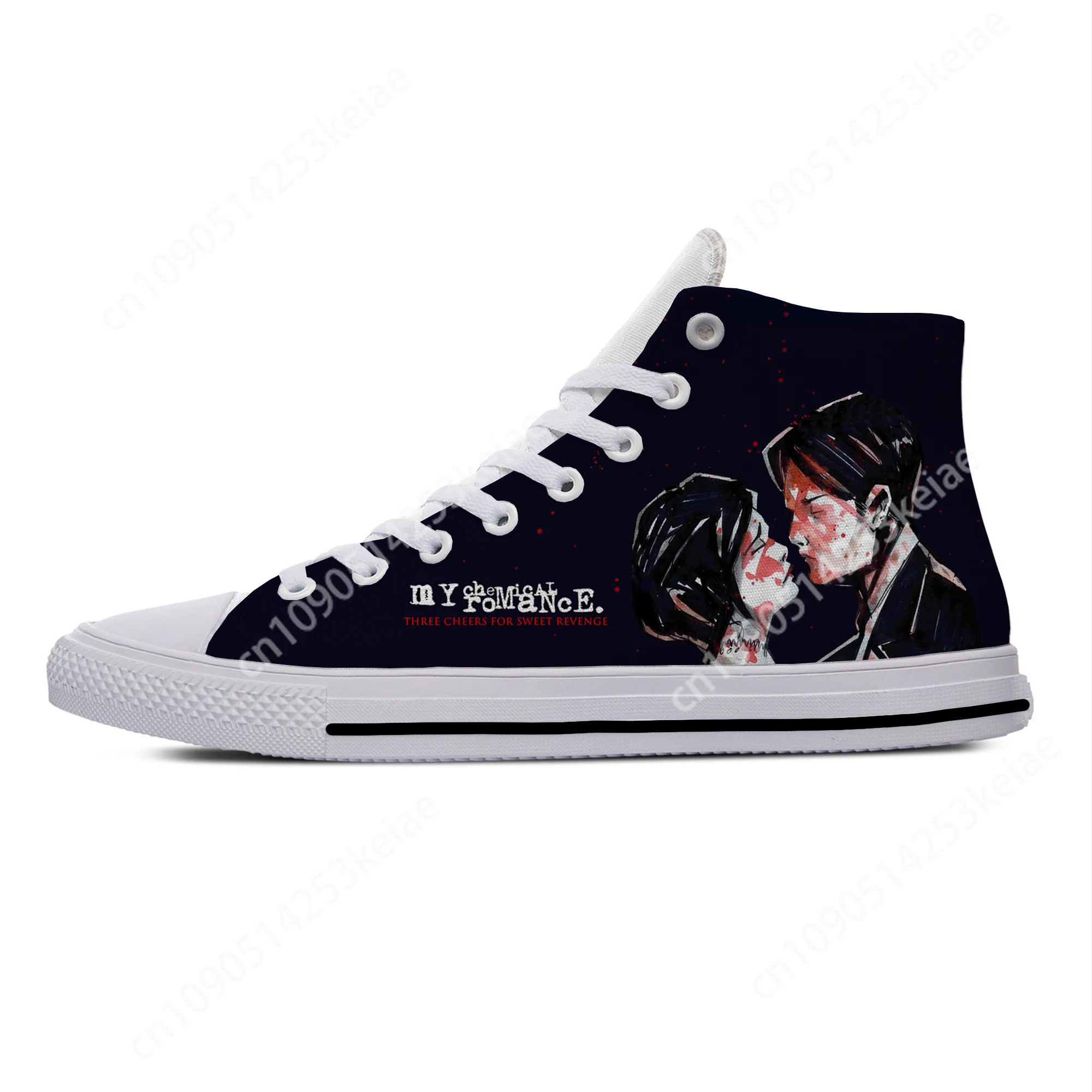 My Chemical Romance MCR Rock Band Fashion Funny Casual Cloth Shoes High Top Lightweight Breathable 3D Print Men Women Sneakers