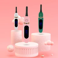 electric heated eyelash curler usb rechargeable eyelashes curler quick heating natural eyelash curler long lasting makeup