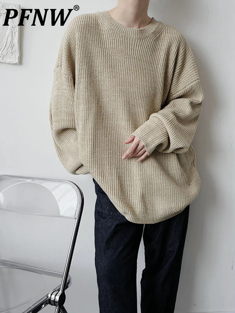 

Пуловер PFNW с круглым вырезом и длинным рукавом, мужской свободный свитер, повседневные топы в Корейском стиле, новинка сезона осень-зима 2022, ...