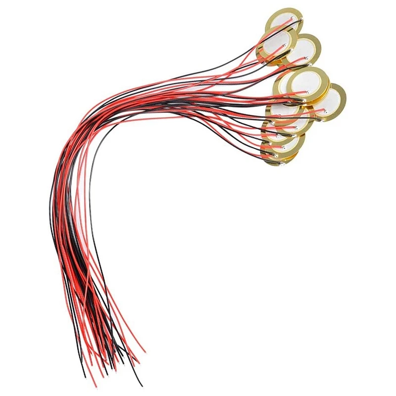 Новинка 15 шт. 27 мм пьезо-диски с выводами микрофонный барабанный триггер