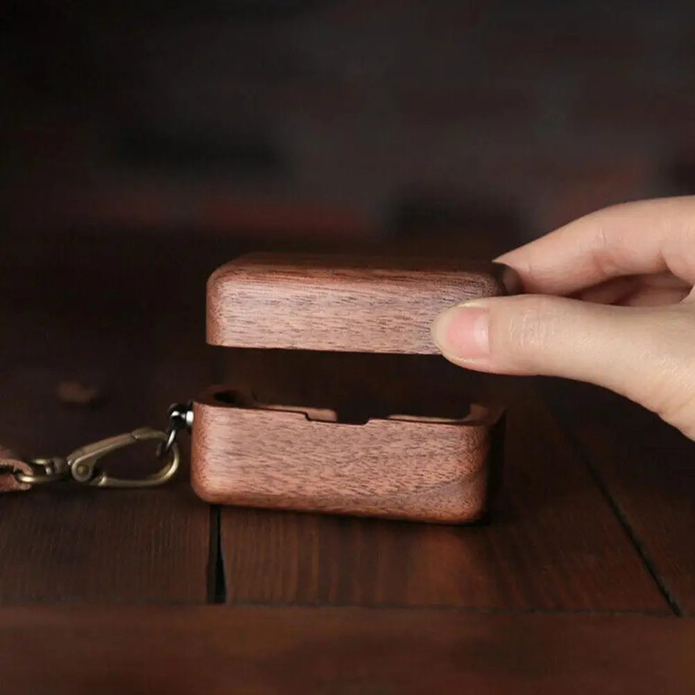 Чехол для наушников Sony деревянный ящик защитный чехол Bluetooth со шнурком WF-1000XM5