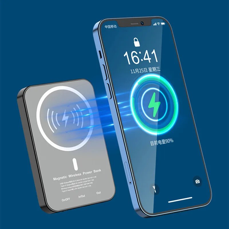 Фото Портативное Внешнее зарядное устройство для iPhone 12 pro 11/samsung/xiaomi 2022, 5000 мАч №3