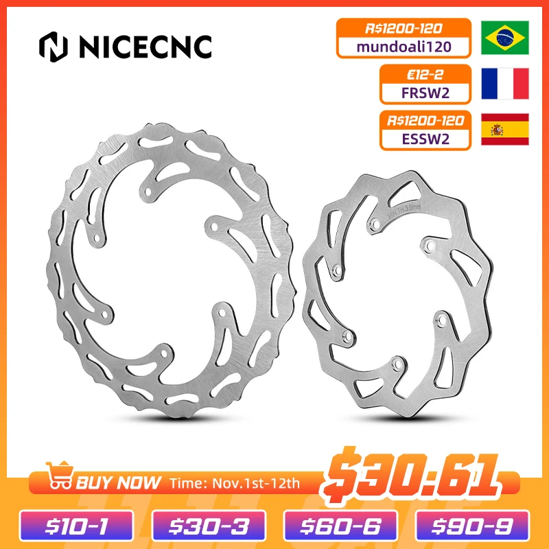 260/220 мм Передние Задние тормозные диски для KTM 125 150 200 250 300 350 400 450 EXC EXCF XC XCW SX SXF XCF XCWF 500-1994