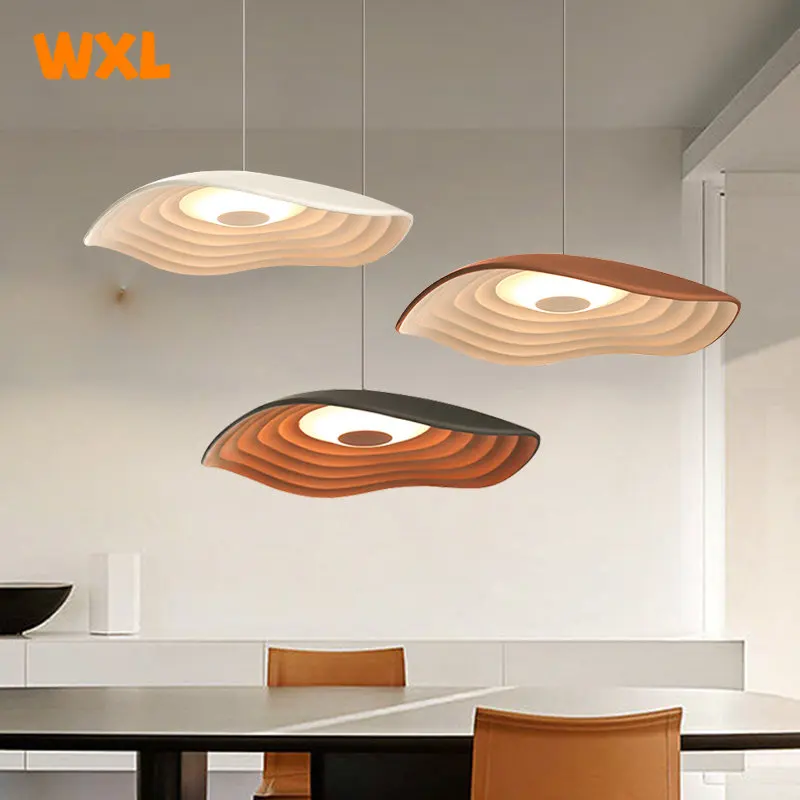 

Nordic creative LED pendant lamp Modern dining room Living room Bar table Simple bedroom pendant lamp Lamp white black