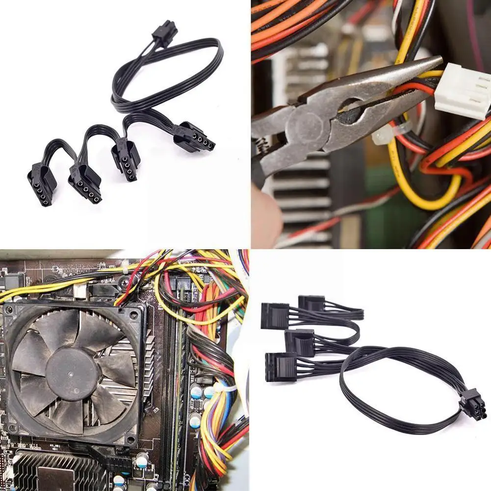 

New 6 Pin To 4 Molex Modular Power Supply Cable 6 Pin To 4 Ide Cable For Rm1000x Rm850x Rm750x Rm650x Rm550x Modula Z5a8