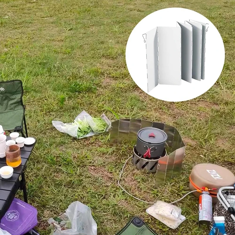 Складное лобовое стекло сверхлегкое алюминиевое для кемпинга портативное