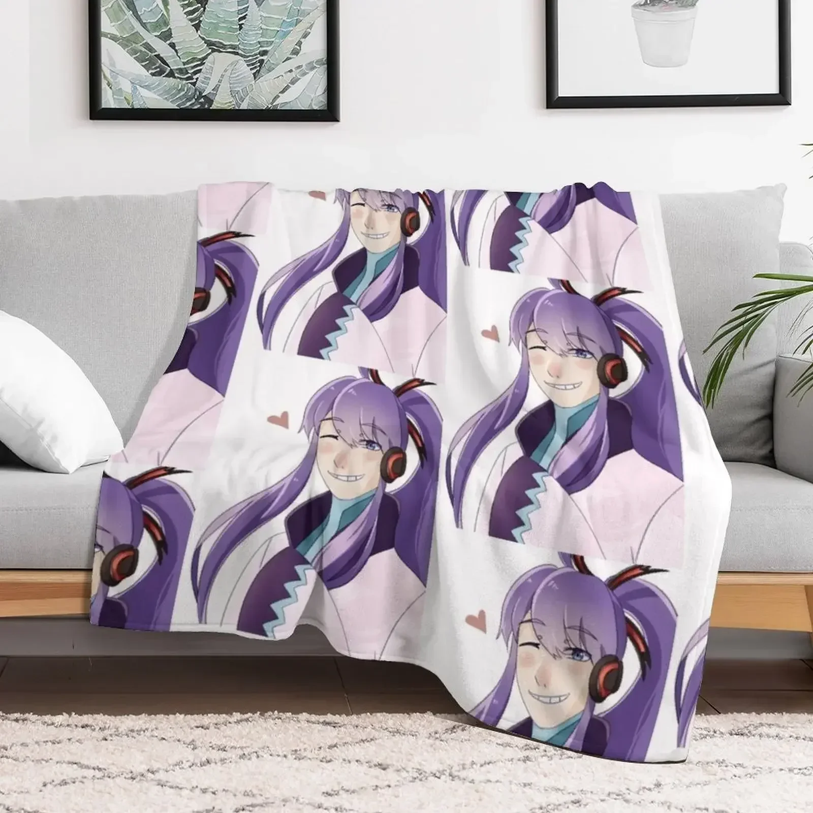 Gakupo Kamui - Vocaloid Throw Blanket blankets and throws decorative Luxury Blankets