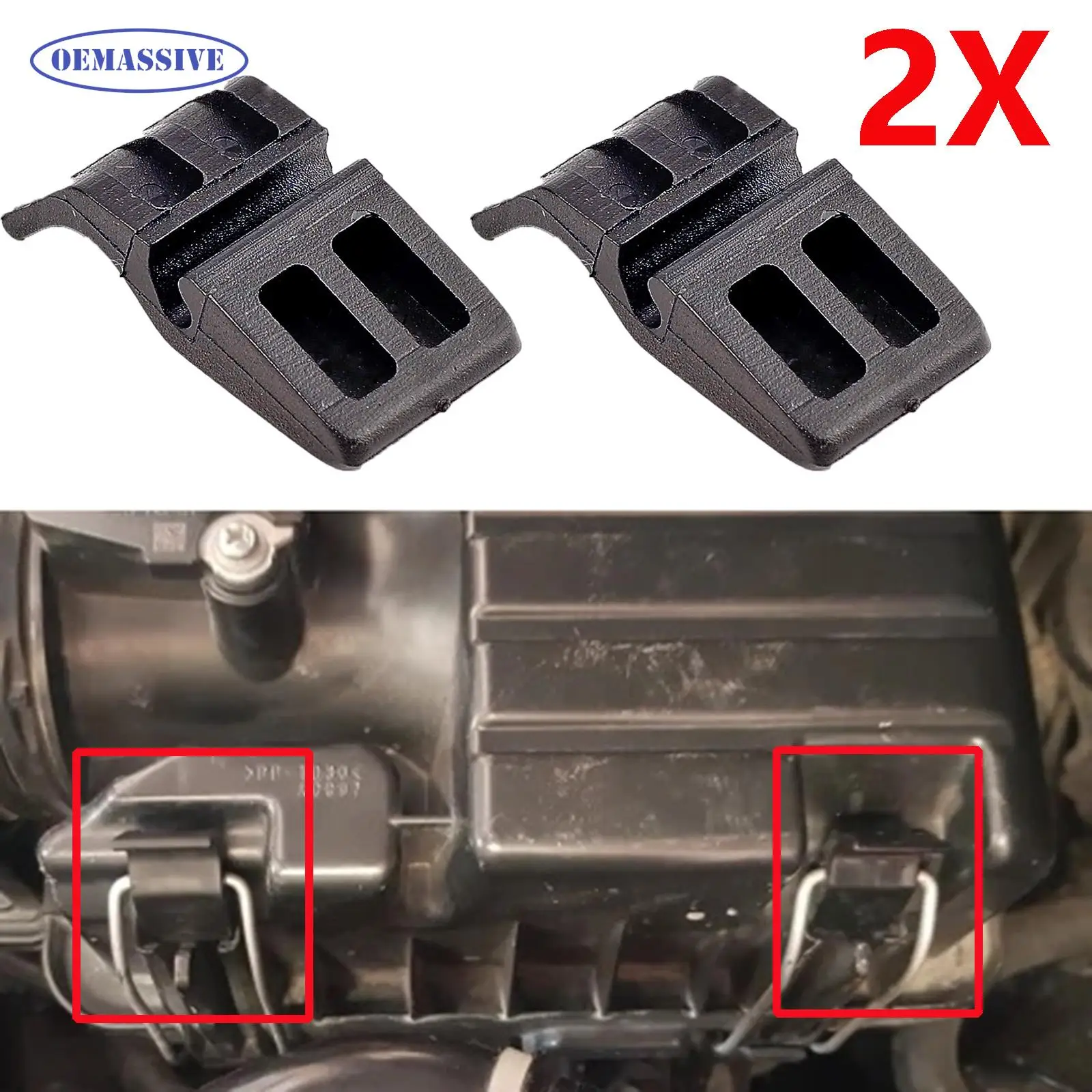 

Фильтр воздухоочистителя OEMASSIVE 2x для Honda Accord MK10, подходит для Jazz MK2, MK3, visze1, MK1, корпус с зажимом, зажим 17219P65000