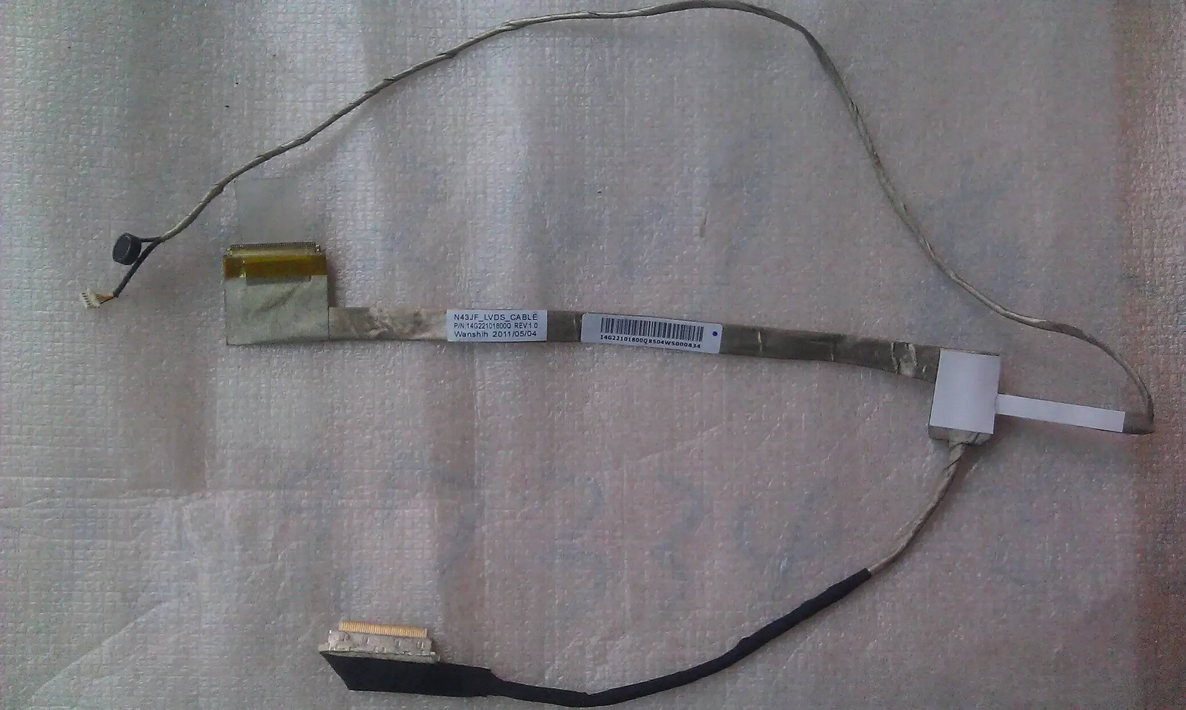 Гибкий кабель видеоэкрана для ASUS N43S N43J N43JF N43JM N43JQ N43SM N43SV ноутбука ЖК-дисплей со