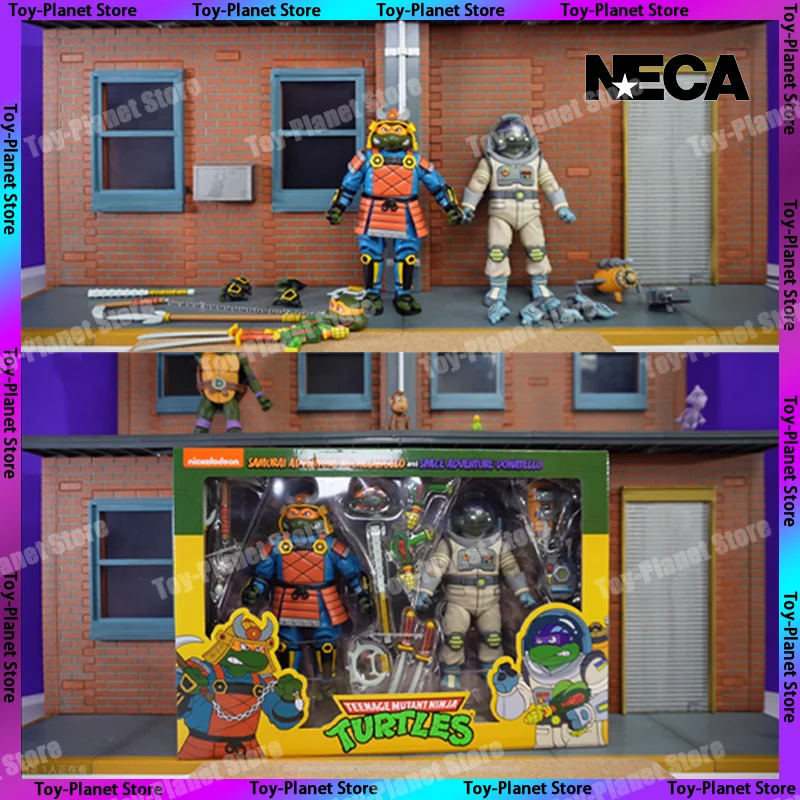 Фигурки NECA Tmnt Trutles космические приключения Donatello Самурайские Микеланджело аниме