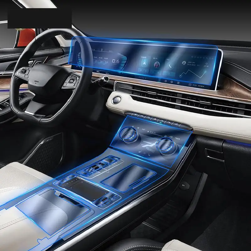 

For Vantas Exeed LX 2019-2023 Car Interior Center console Transparent TPU Protective film Anti-scratch Repair film Accessories