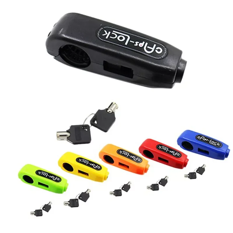 

Universal Motorcycle Lock Scooter Handlebar Lock Brake Throttle Grip Anti Theft Protection Security Locks ABS Anti-theft Lock