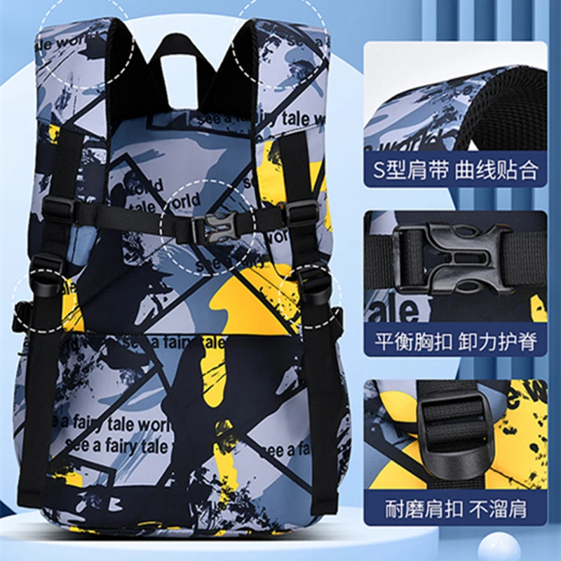 Camouflage School Bag Senior Grade 1-3-6 Mochilas for Boys New Primary Children Bag Pack Middle School Fashion Student Backpacks