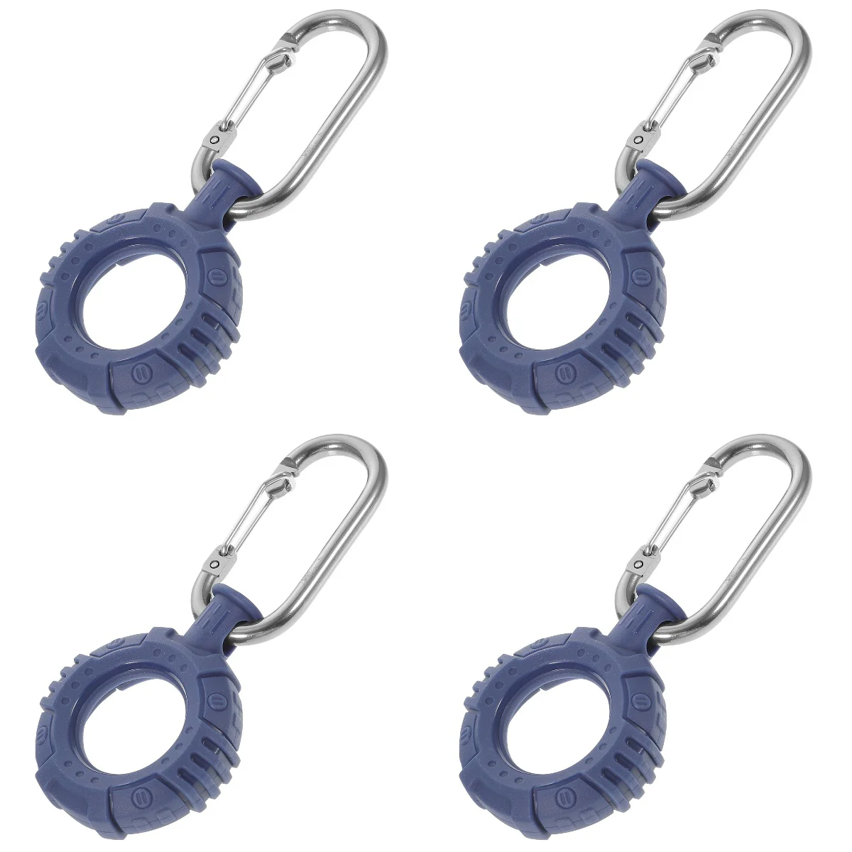 

4pcs TPU Case Key Ring Anti-Lost Cover Secure Holder Outdoor Compatible for