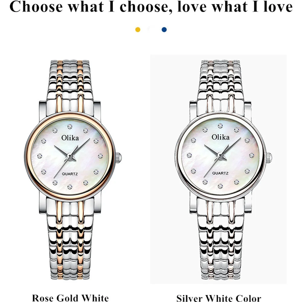 QSCY OLIKA Women'S Wristwatch Woman Watch for Women Stainless Steel Waterproof Fashion Quartz Wristwatches Free Shiping enlarge
