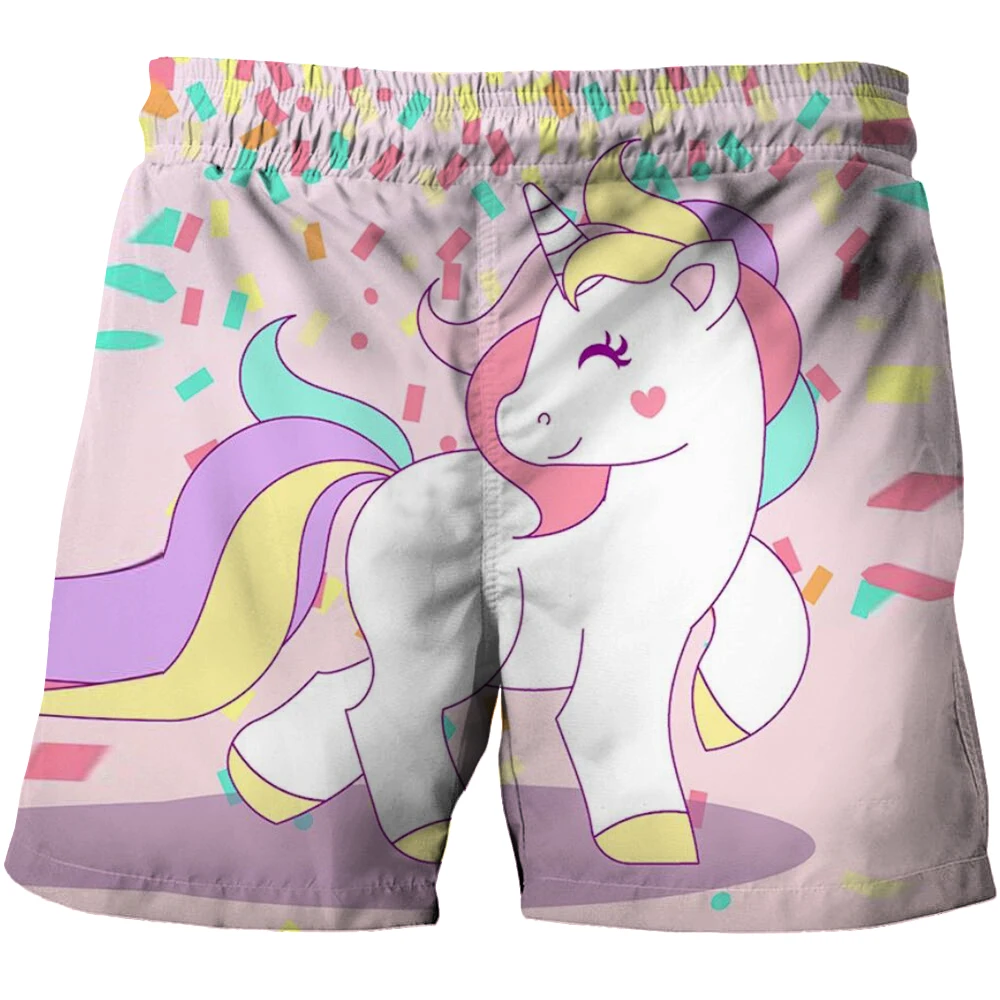 

2022 summer new style beach shorts summer boys fashion shorts girls lovely shorts kids 3D printed hot sell shorts size 4-14T