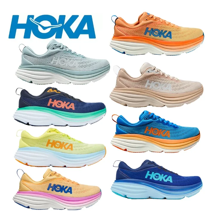 

Original Bondi 8 Road Running Shoes Hoka One Lightweight Cushioning Long Distance Men Women Shipping Lifestyle Outdoor Sneakers