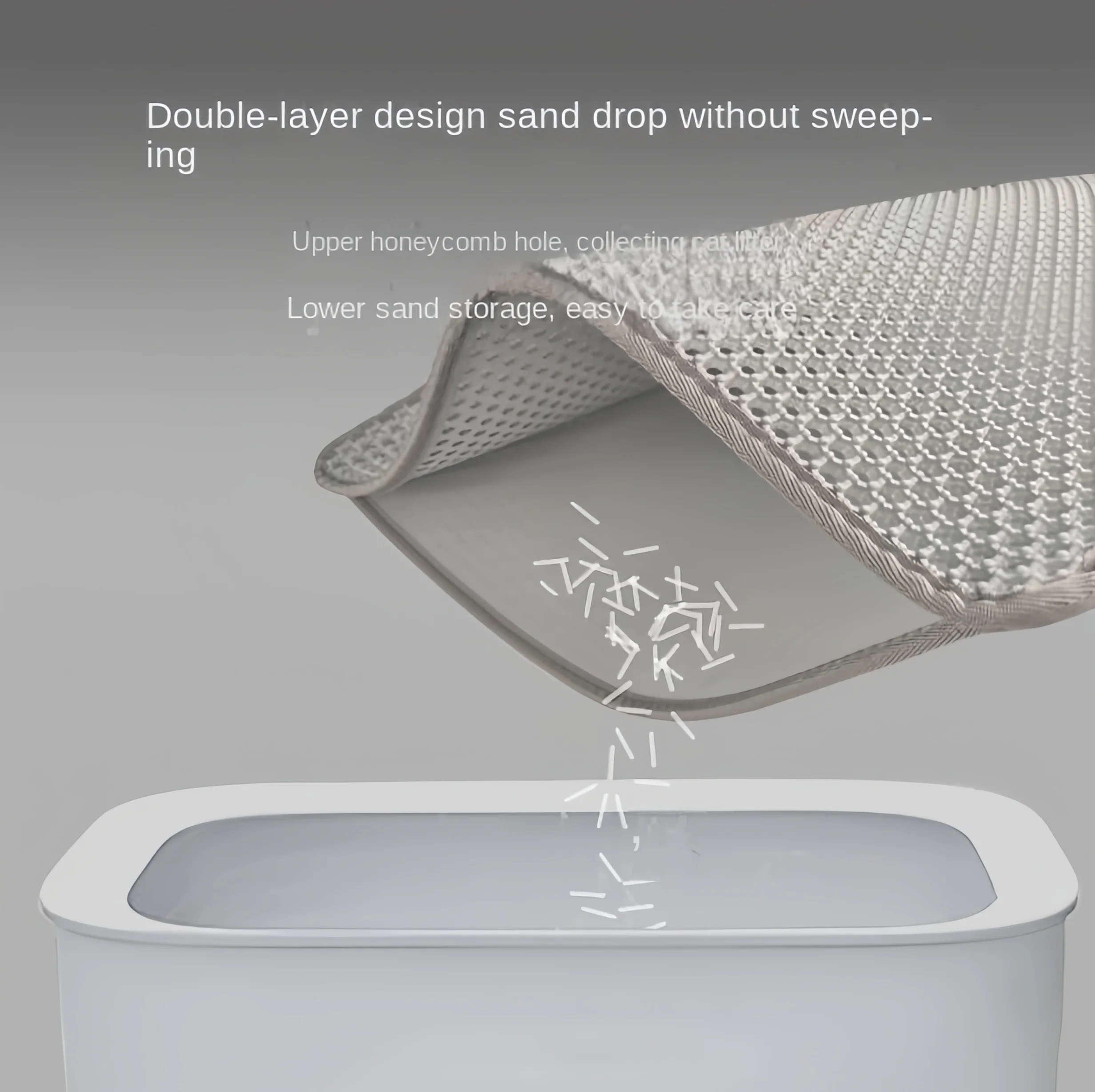 Двухслойный коврик для кошачьего туалета большого размера водонепроницаемый