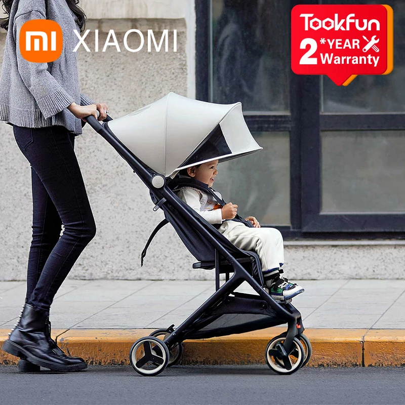 Детская складная коляска XIAOMI MITU 4-х колесная амортизирующая с антибактериальной