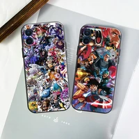 one piece anime funda phone case for iphone 11 13 12 pro max 12 13 mini x xr xs max se 2020 7 8 6s plus celular black shell