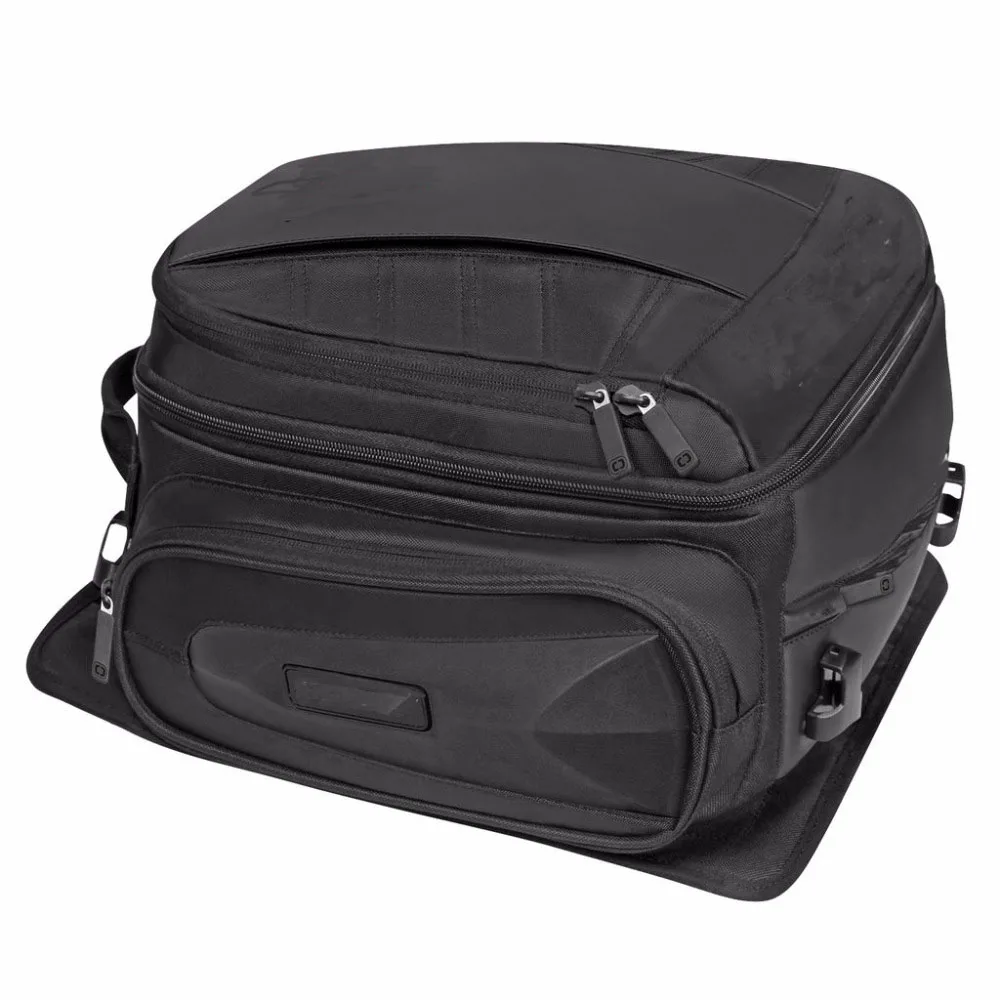 

Motorcycle Back Seat Bag Black Motorbike Waterproof Tail Travel Rider Luggage Rear Bag