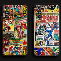 marvel cartoon spiderman phone cases for xiaomi redmi 7 7a 9 9a 9t 8a 8 2021 7 8 pro note 8 9 note 9t back cover carcasa