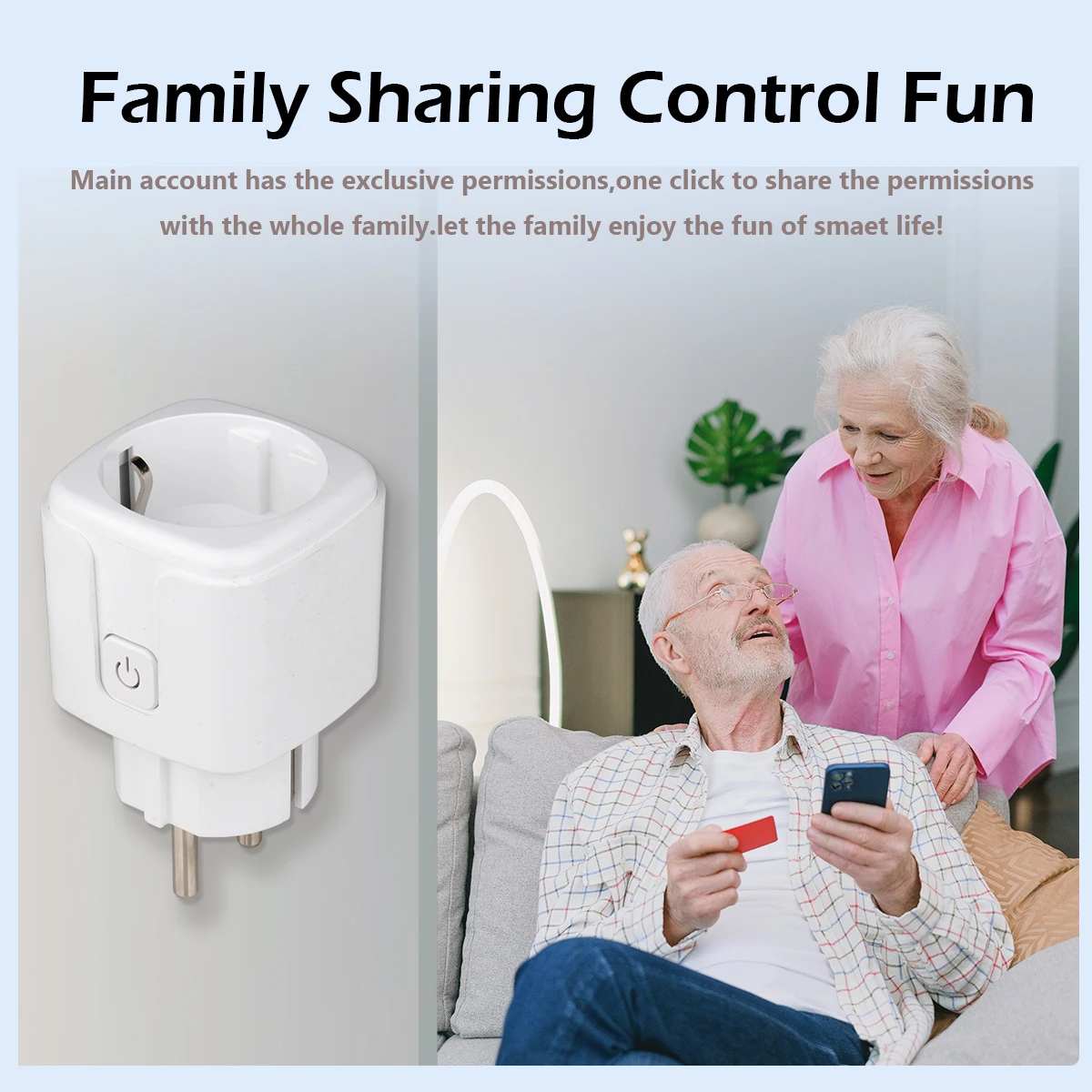 Розетка сетевая с поддержкой Wi-Fi 16 А/20 А