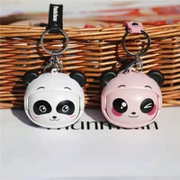 face changing panda keychains cute doll backpack pendant lovely car key chain funny decompression key ring charm gift souvenir
