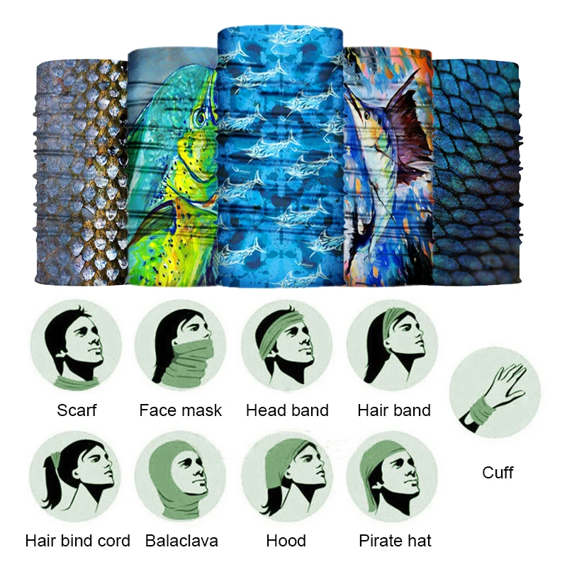 Бандана для занятий спортом на открытом воздухе шарф с защитой от УФ-лучей