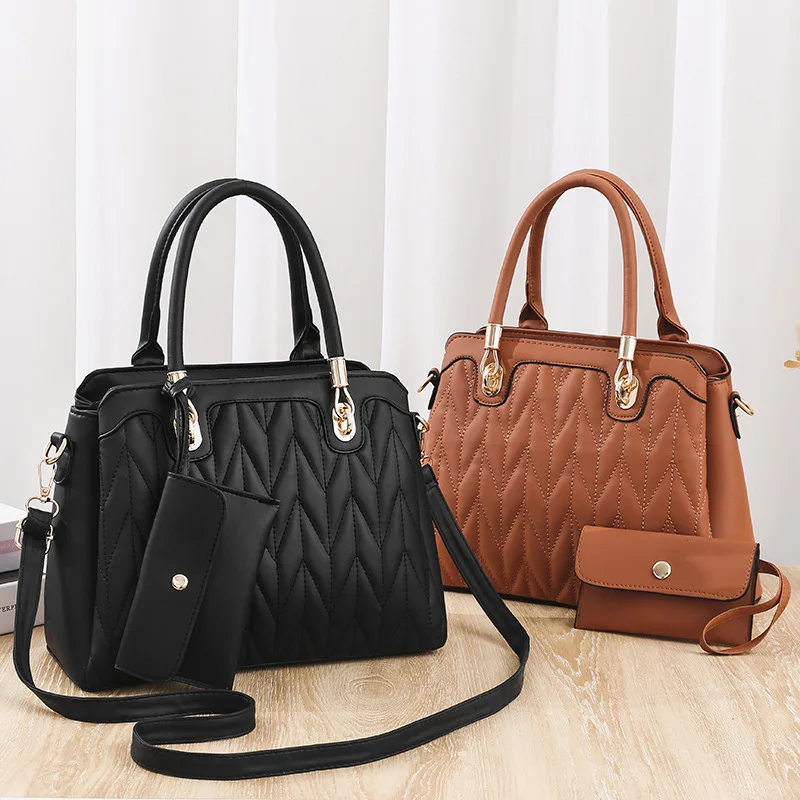 

CIKER Pu Soft Side Single Shoulder Diagonal Bag European American New Large Capacity Handbag Fashionable Ladies Bag