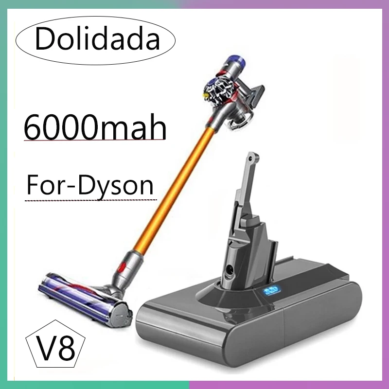 

New for-Dyson V8 Battery 21.6V 6000mAh Replacement Battery for-Dyson V8 Absolute Cordless Vacuum Cleaner Handheld Vacuum Cleaner