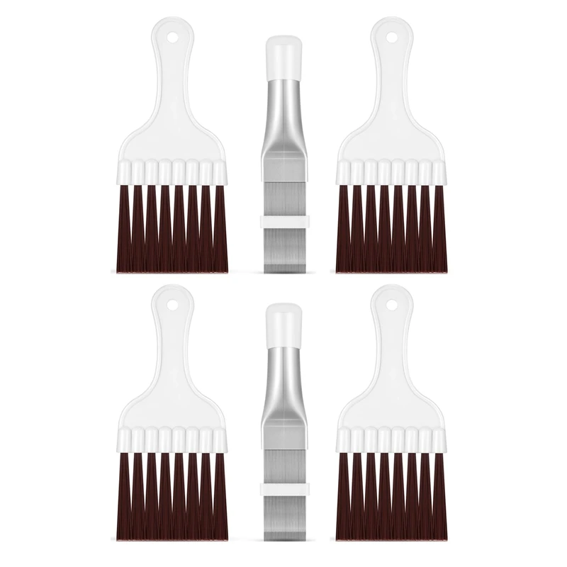

6 Pieces Air Conditioner Condenser Fin Comb, Fin Cleaning Brush Air Conditioner Fin Cleaner Cleaning Whisk Brush