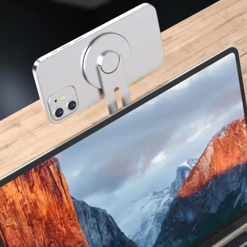 

Adjustable Magnetic Arm Bracket Portable Magnetic Laptop Screen Side Mount Holder For Laptops And Monitors New Slim Phone Holder