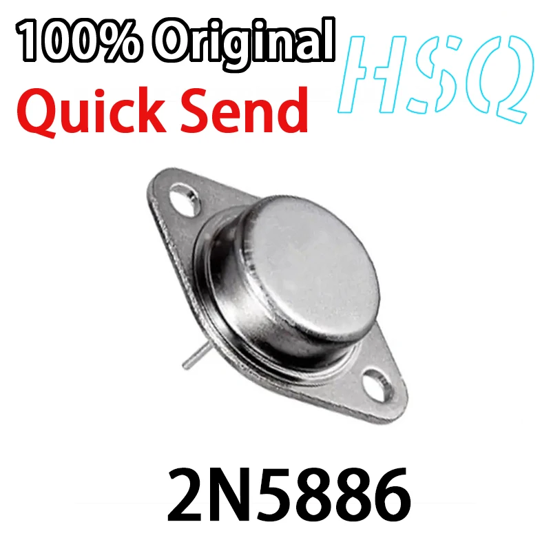 

1 шт. 2N5886 5886 Power Triode Gold Cap En cap sulation TO-3 New Spot