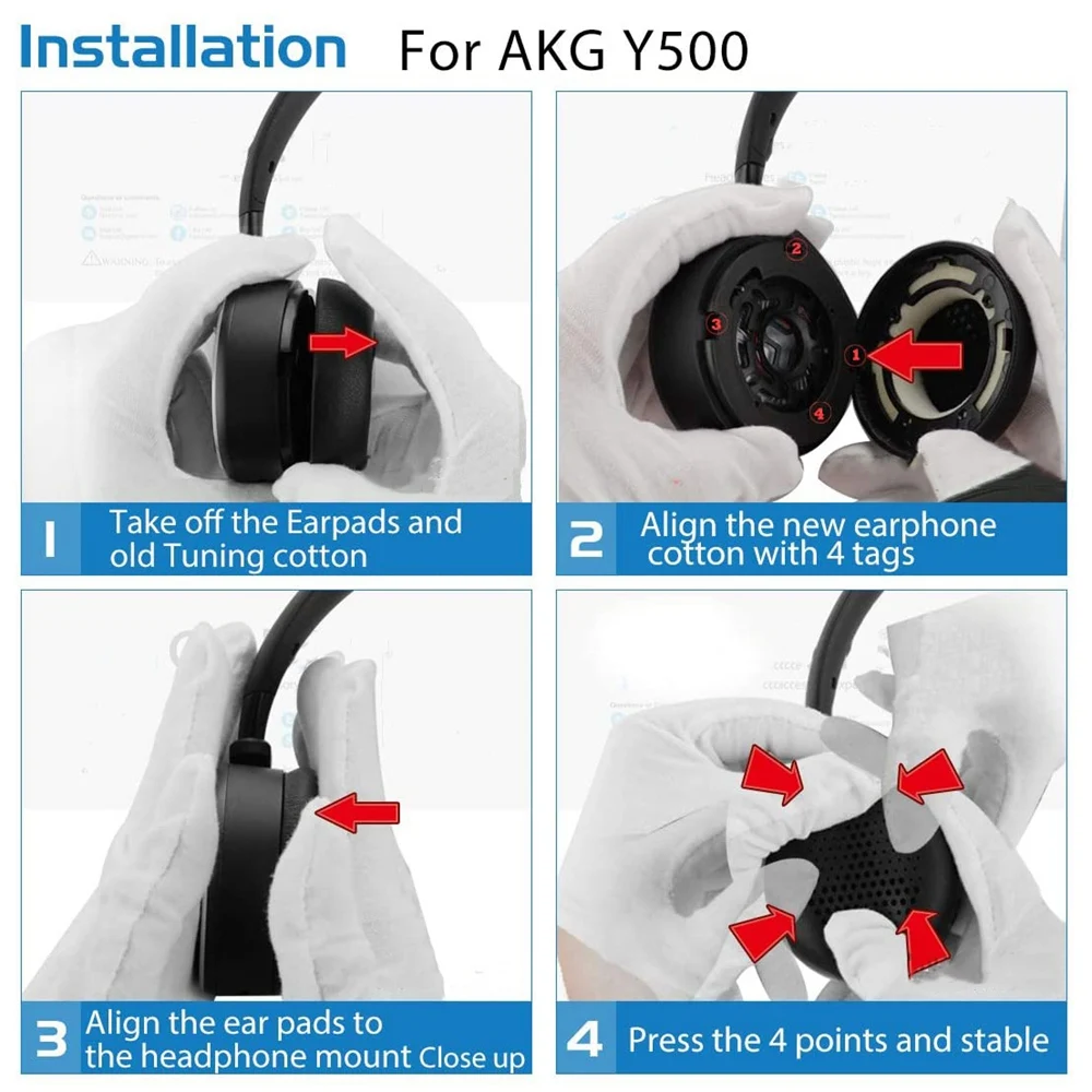 Амбушюры для AKG Y500 500 черный цвет