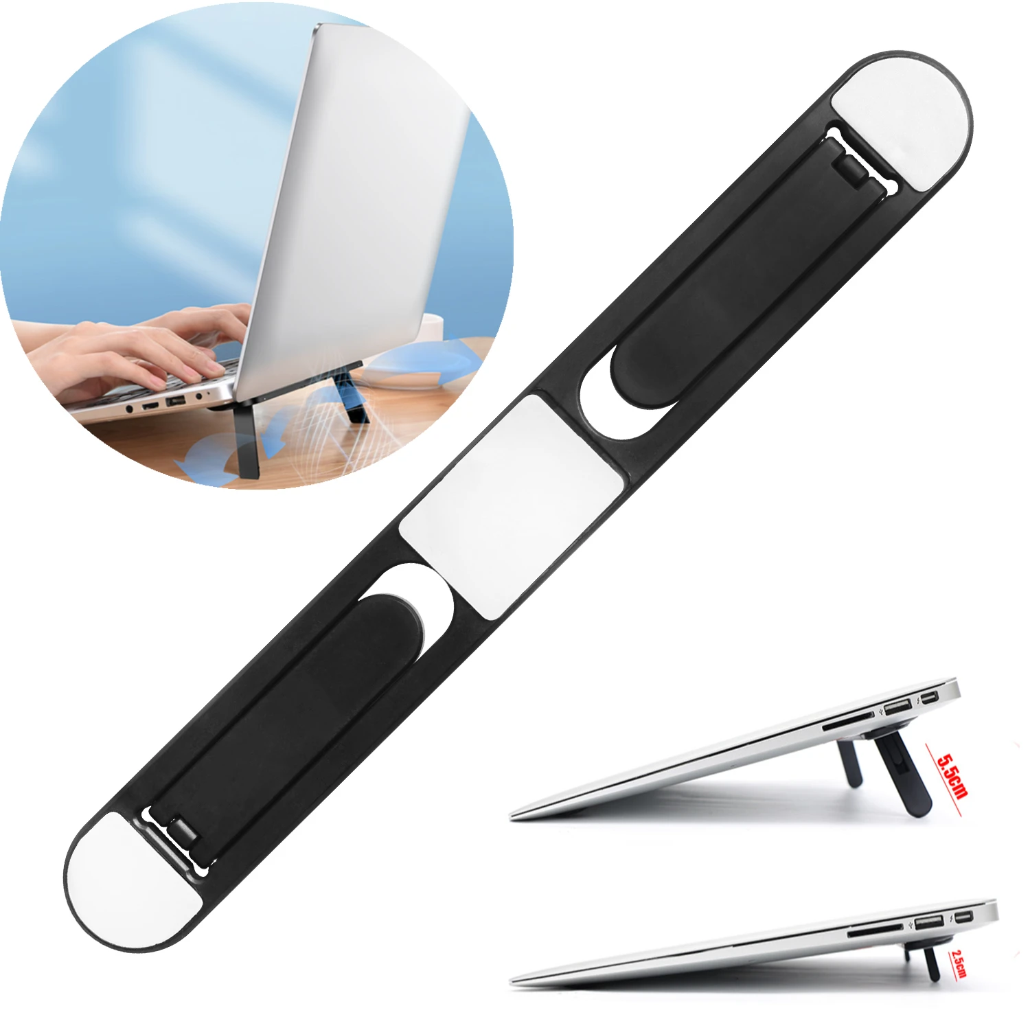 

Universal Laptop Riser Stand for Macbook Pro Air Lenovo Samsung Notebook Cooling Holder Portable Invisible Laptop Bracket NEW