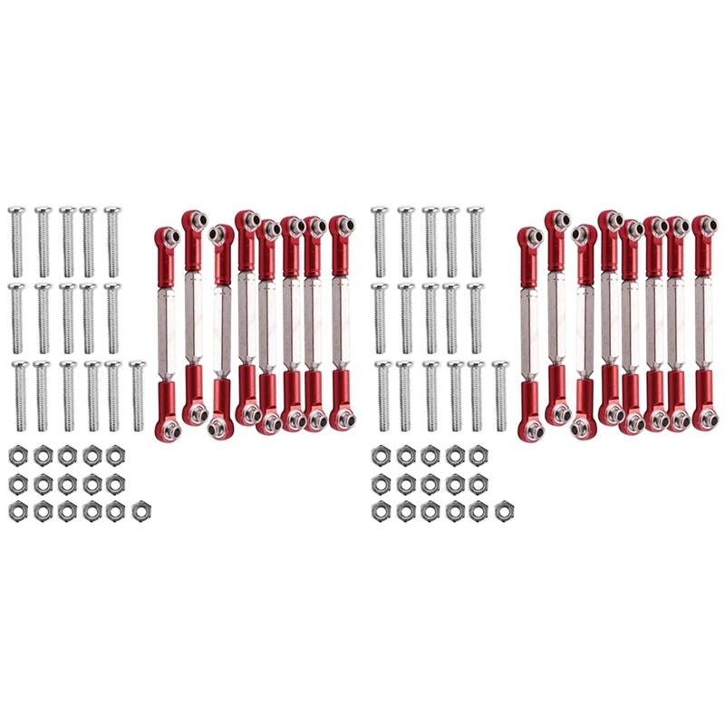 

FBIL-80X Metal Tie Rod For WPL 1:16 Henglong Truck Crawler Update Parts Red
