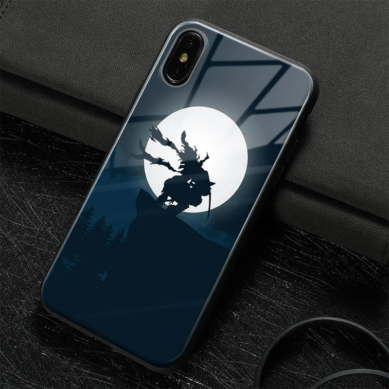 Силиконовый стеклянный чехол Chizome Akaguro для iPhone SE 6 6S 7 8 PLUS X XR XS 11 12 13 MINI PRO MAX