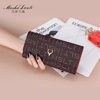 mashalanti elk women wallets cell phone pocket card holder female purses lady clutch bag luxury designer leather wallet