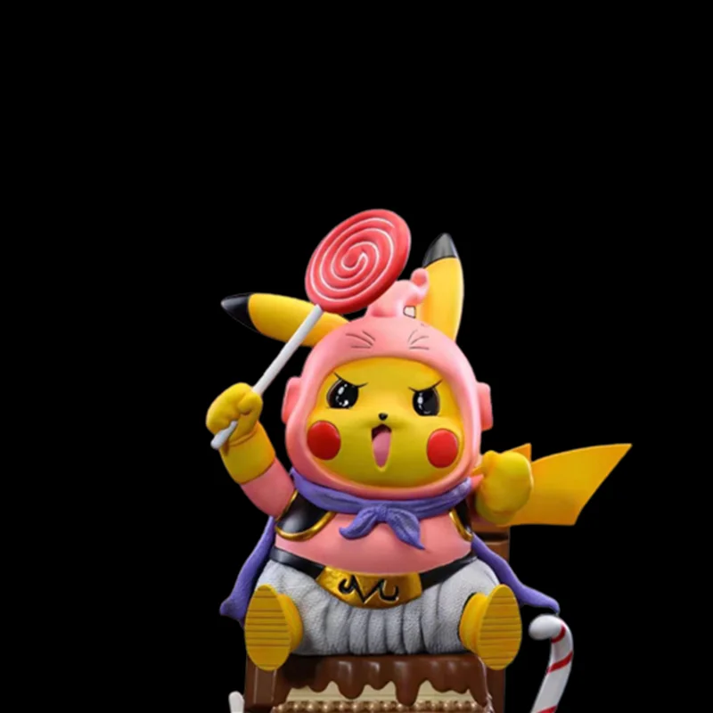 

Pokemon Kwaii Pikachu Cos Majin Buu Action Figure For Children Bedroon Decoration PVC Anime Figure Model Toys