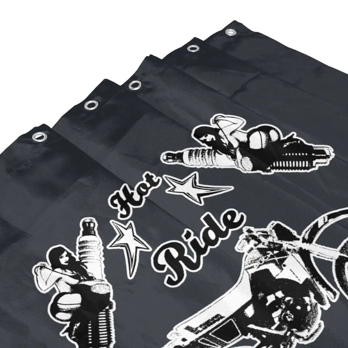 Классическая занавеска для душа Puch Condor Pinup мотоцикла и велосипеда ванной комнаты