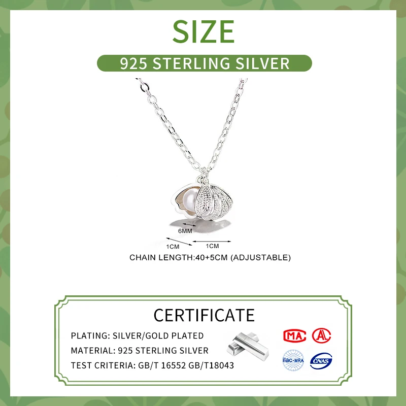 MEETSOFT ожерелье из серебра 925 пробы с жемчужинами и зубчатым кулоном для женщин