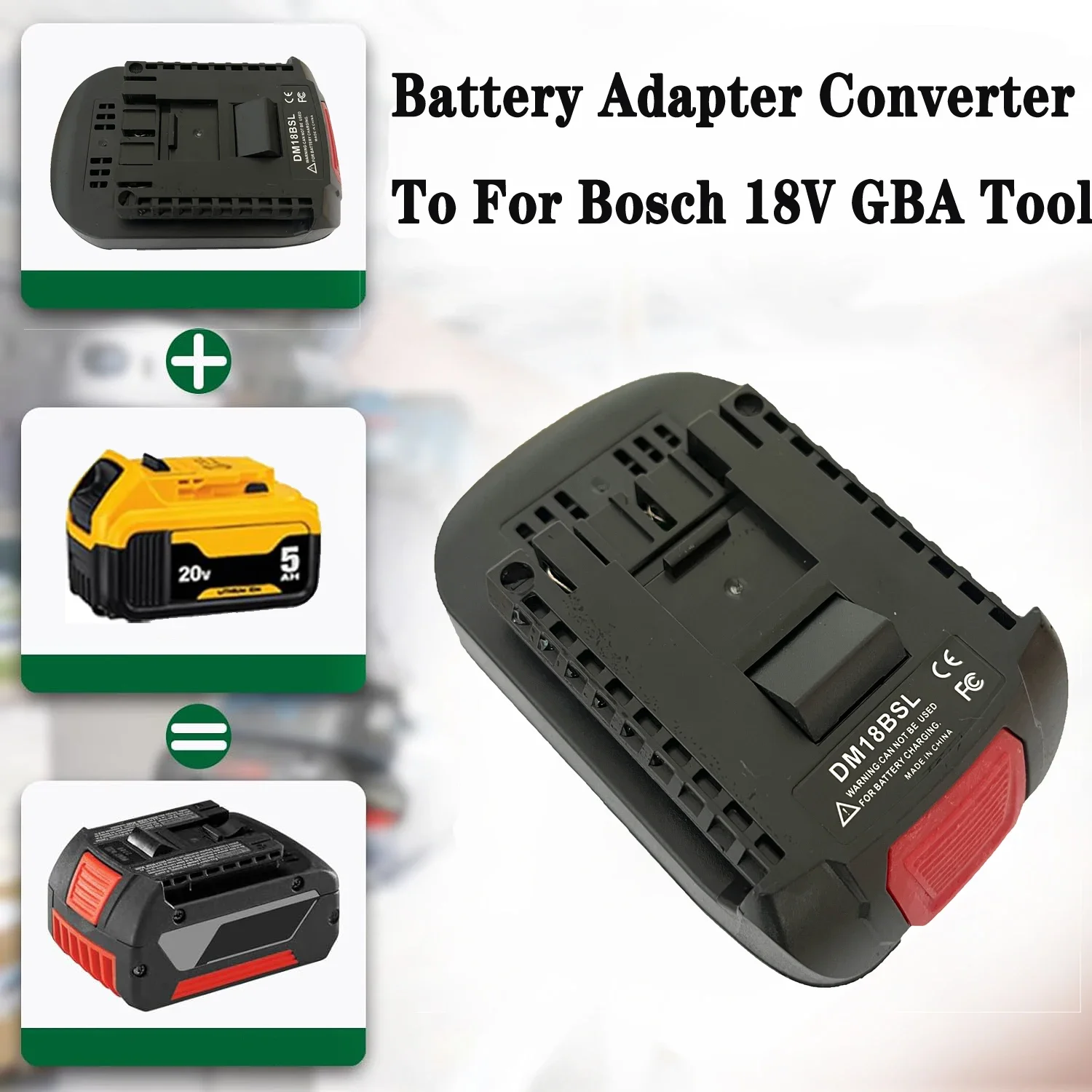 Адаптер-переходник для аккумулятора Milwakee 18 В литий-ионного Dewalt 20 преобразователь