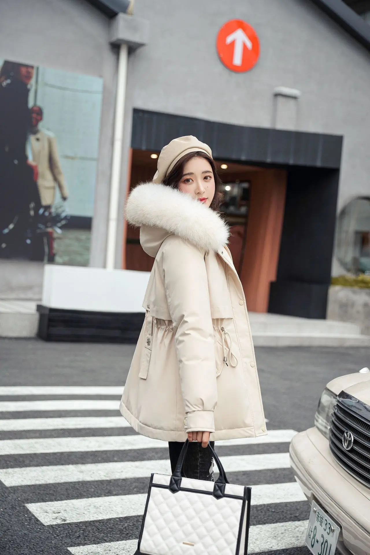 Long Style To Overcome Women 2022 Winter New Thick Loose Warm Cotton Coat Large Size Women's Cotton Clothing