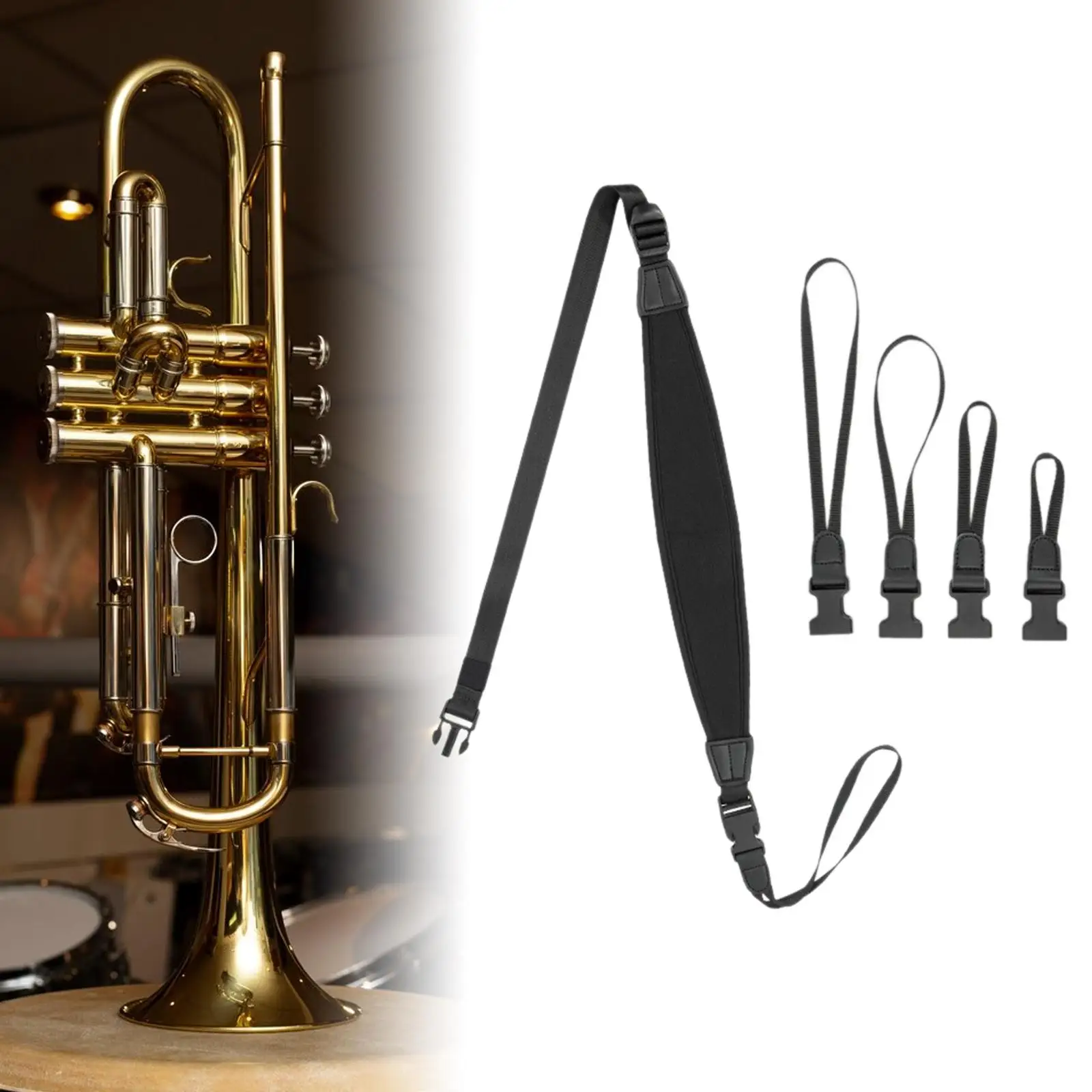 Слинг для тубы Sousaphone Плечевой ремень Регулируемый латунный слинг Тенор-эуфоны