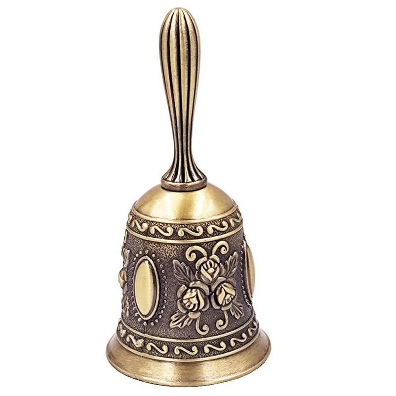 

Hand Bell,Metal Dinner Bell Decorative Wedding Bells Service Bell Call Bell Christmas Bell