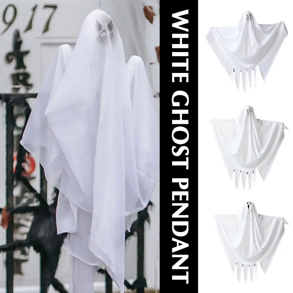 

Halloween Horror White Ghost Hanging Decoration Horror Party Accessories Pendant Home Props Halloween Indoor Outdoor Decor B0H6