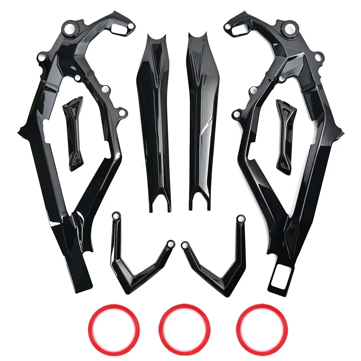 

Для Sur Ron Ultra Bee ABS Защитные ограждения рамы Яркий черный обтекатель Комплект кузова Защитная декоративная крышка Мотоциклы ABS Наклейка Защита