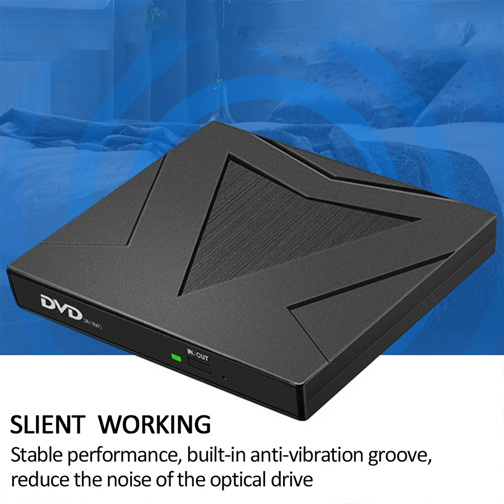

External DVD Player Computer Read-write Drive Burner Portable Office Working DVD-RW Writer Drive-free Reader Desktop